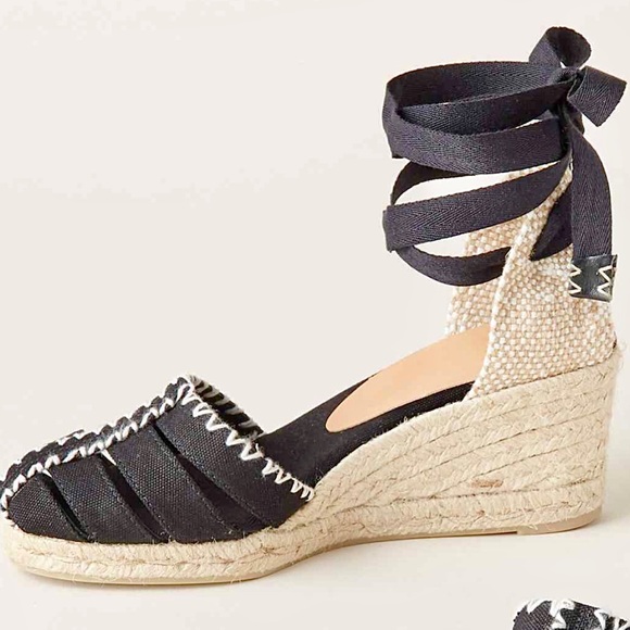 🆕 Castañer Cici Espadrille - Black, Tan & White - Picture 1 of 9
